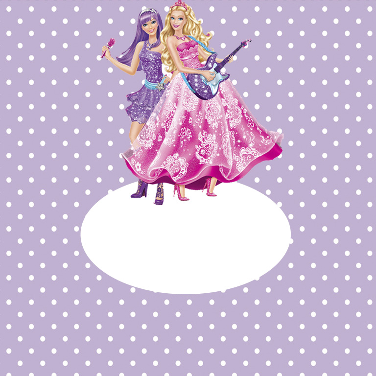 Bella Personalizados: Patricia - Capa Pirulito Barbie Princesa Pop Star
