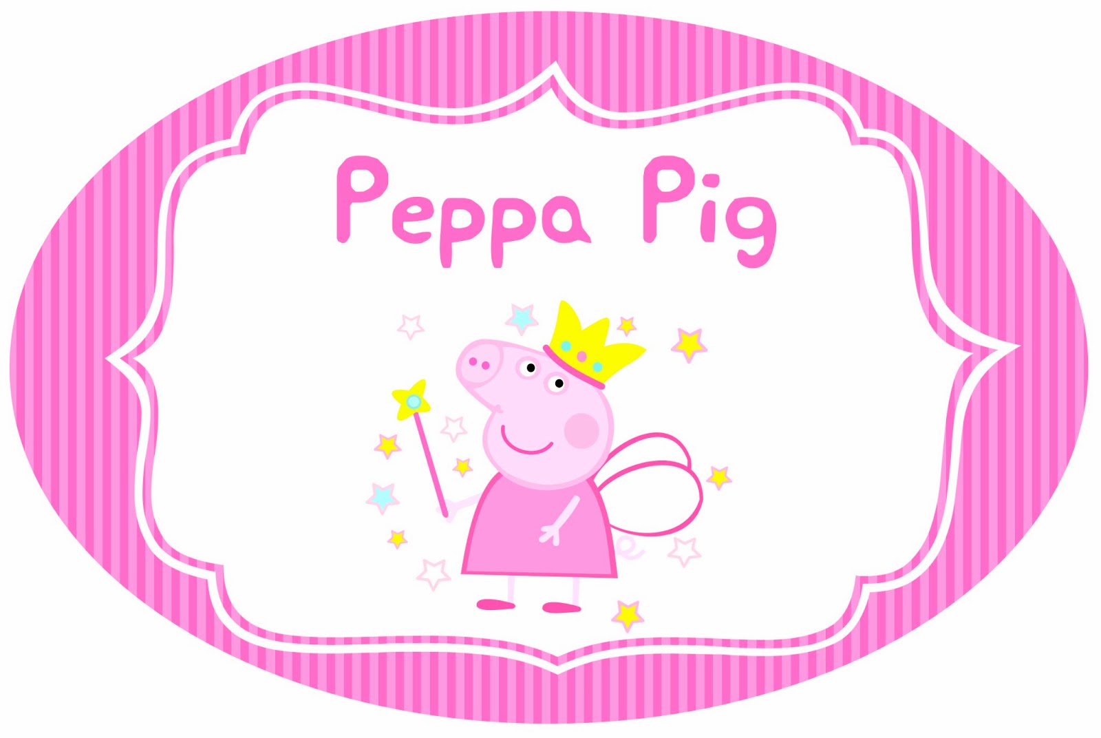 Arquivo Digital Topo de Bolo Pepa Pig para Imprimir