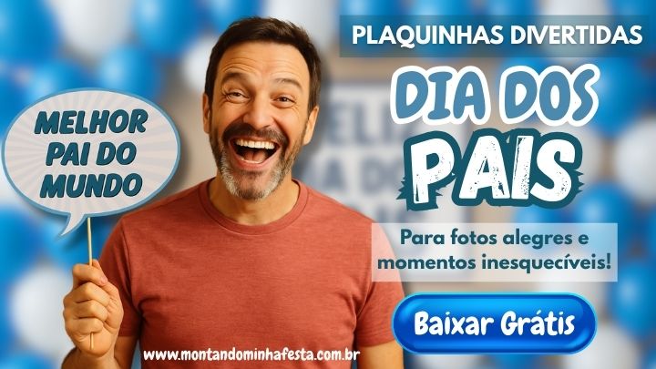 Plaquinhas Divertidas para o Dia dos Pais para Imprimir – Grátis