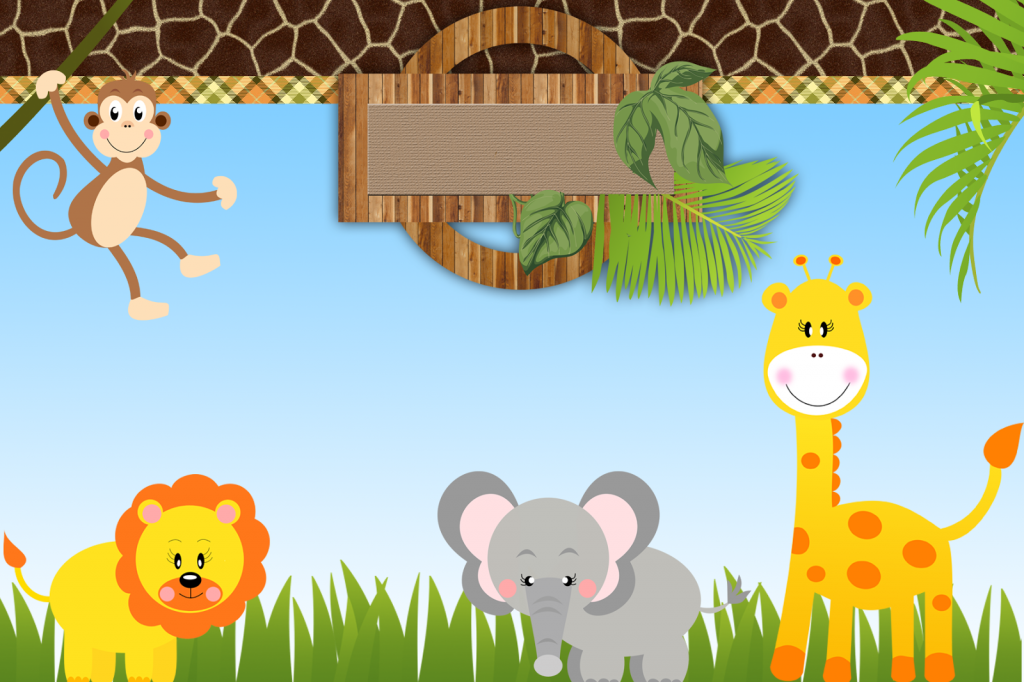 kit personalizado festa infantil safari