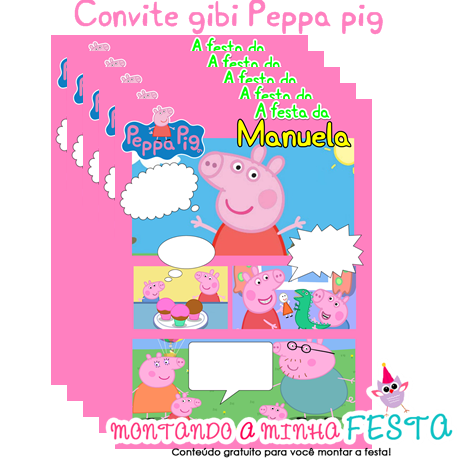 peppa pig para imprimir - Fazendo a Nossa Festa