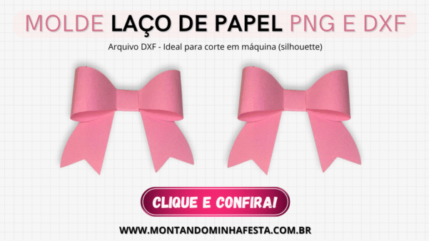 Molde de Laço de Papel – Arquivos PNG + DXF - Imagem 2