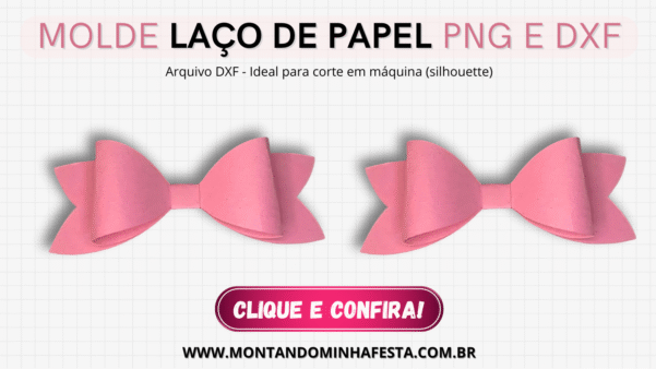 Molde de Laço de Papel – Arquivos PNG + DXF - Imagem 4