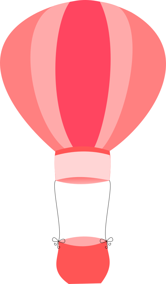 Balão de ar rosa png