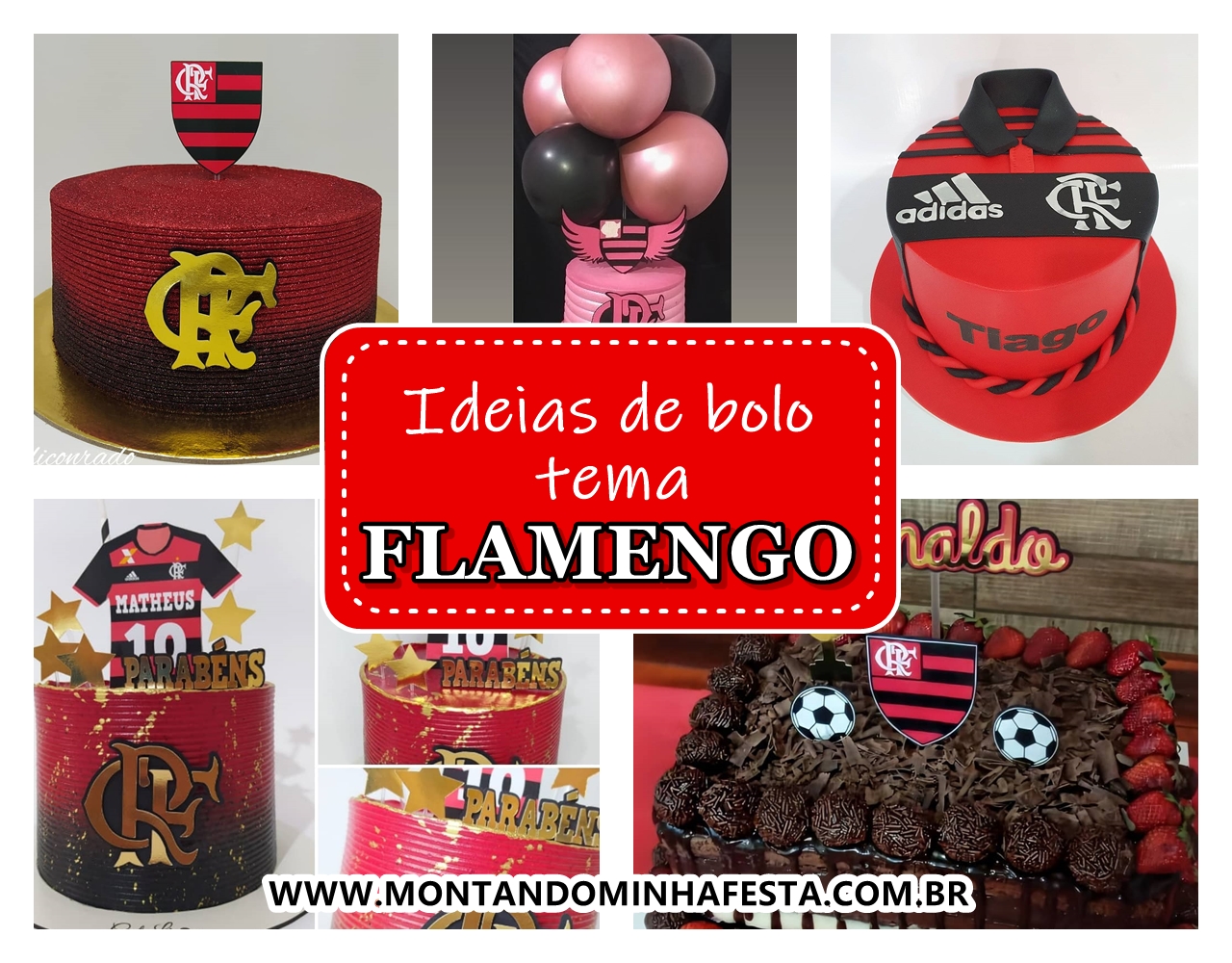 Bolo flamengo: Mais de 40 fotos de bolo para te inspirar - Montando Minha  Festa