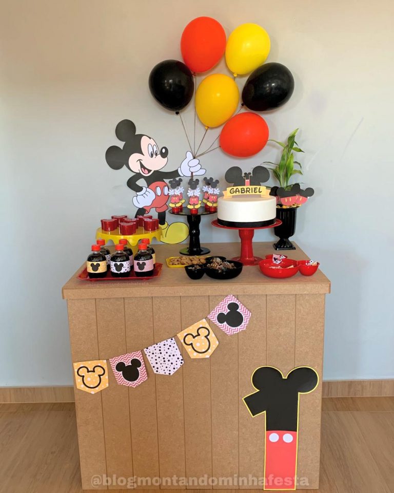 Como Fazer Decoração De Festa Mickey - Montando Minha Festa