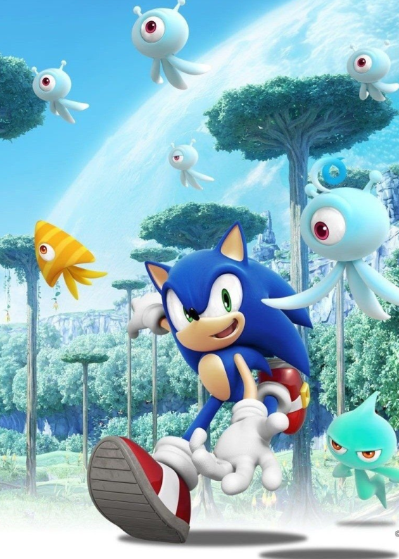 Convite digital do Sonic com cenário planetário e alienígenas, ideal para festa infantil com tema de videogame, convite gratuito para imprimir ou enviar por WhatsApp