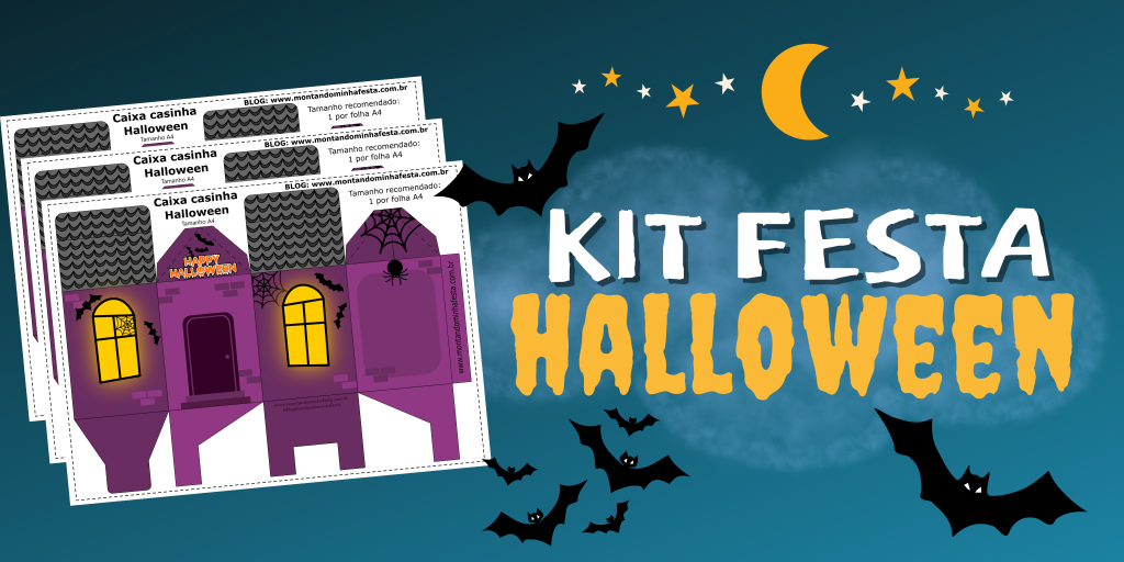 Kit festa Halloween para imprimir