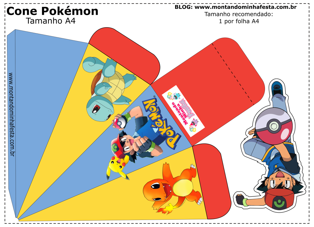 Kit festa Pokémon grátis para imprimir