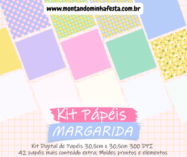 Kit Digital Papéis Margarida - Image 3