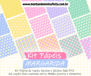 Kit Digital Papéis Margarida