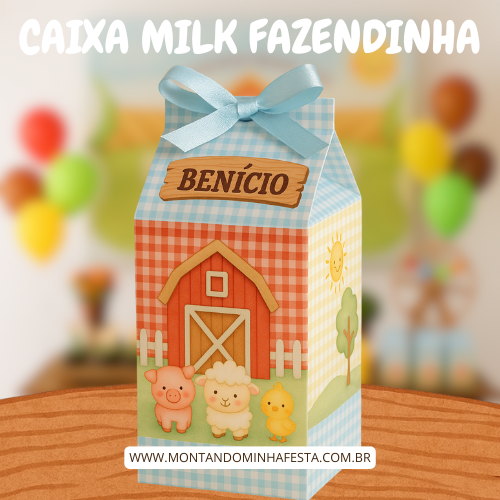 Caixa milk fazendinha grátis para baixar