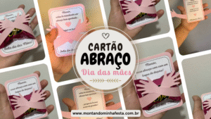 Molde Cartão Abraço Dia das Mães - PNG, DXF e Canva