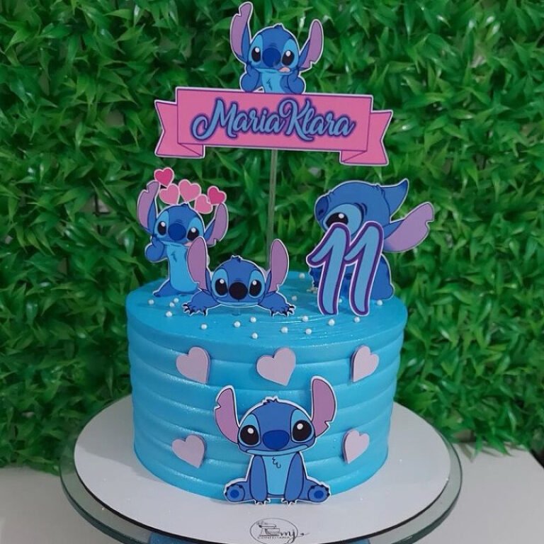 10 ideias de Topo de Bolo do Stitch para Encantar na Sua Festa